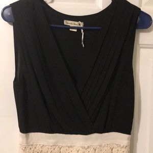 Stunning cocktail dress with lace skirt